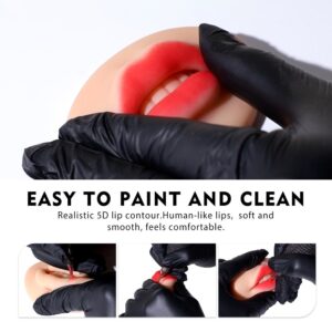 5D SOFT SILICONE OPEN MOUTH LIP PRACTICE SKIN (LIGHT SKIN COLOR - 10 PIECES)